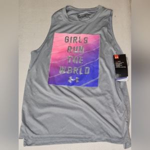 Under Armour "Girls Rule the World" Tank Top Youth Medium